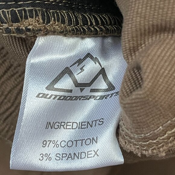 Outdoor Sports Pants Mens 40x31 Brown Canvas Outdoor Hiking Cargo Tactical NWT - Picture 5 of 6